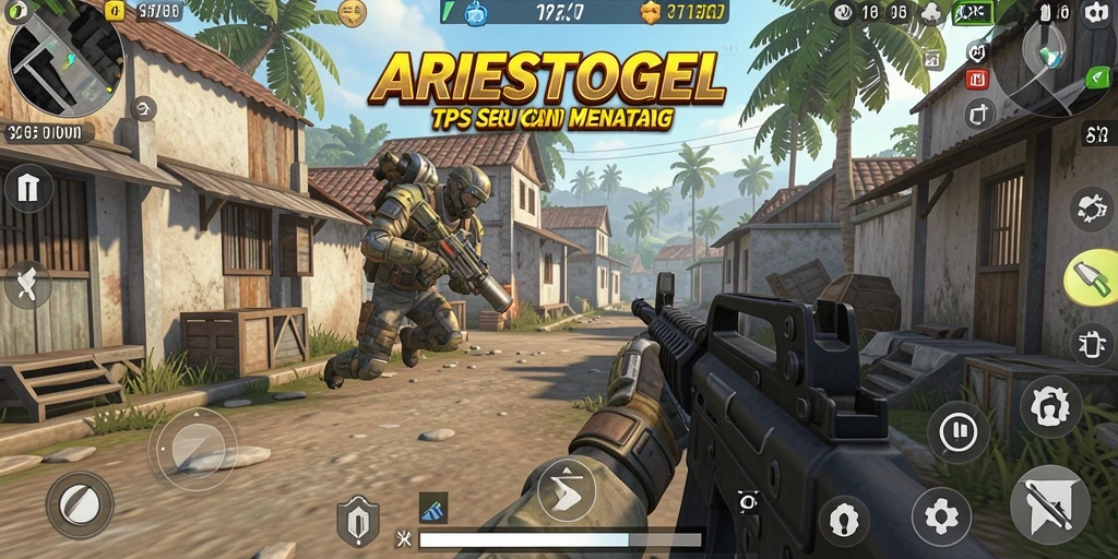 Tampilan gameplay ARIESTOGEL yang menarik dan menegangkan.