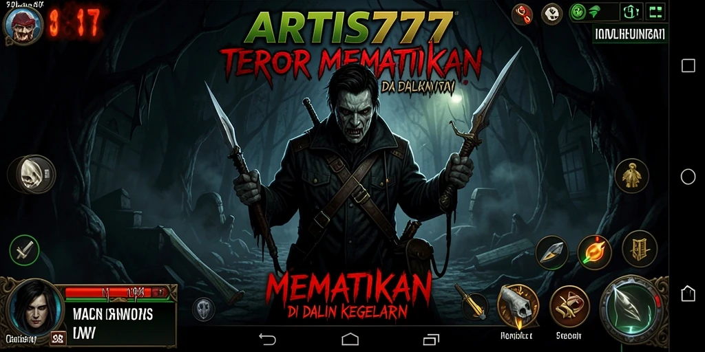 Tangkapan layar menampilkan suasana mencekam dalam ARTIS777 dengan monster mengerikan.