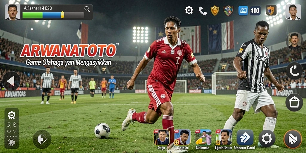 Tampilan gameplay <strong>ARWANATOTO</strong> yang menarik dalam pertandingan olahraga.