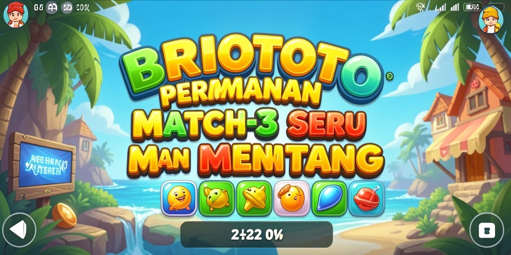 Tampilan gameplay BRIOTOTO yang menarik dan penuh warna.