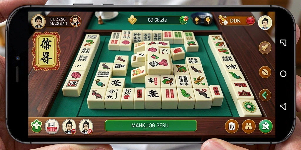 Tampilan permainan Mahjong yang menarik di DKK.
