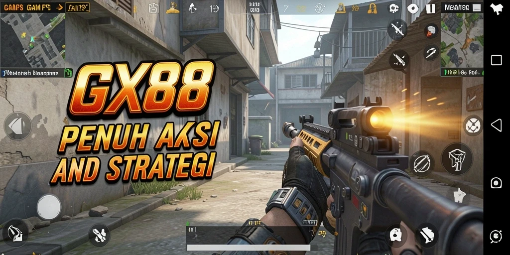 Gameplay intens dengan aksi pertempuran seru di GX88.