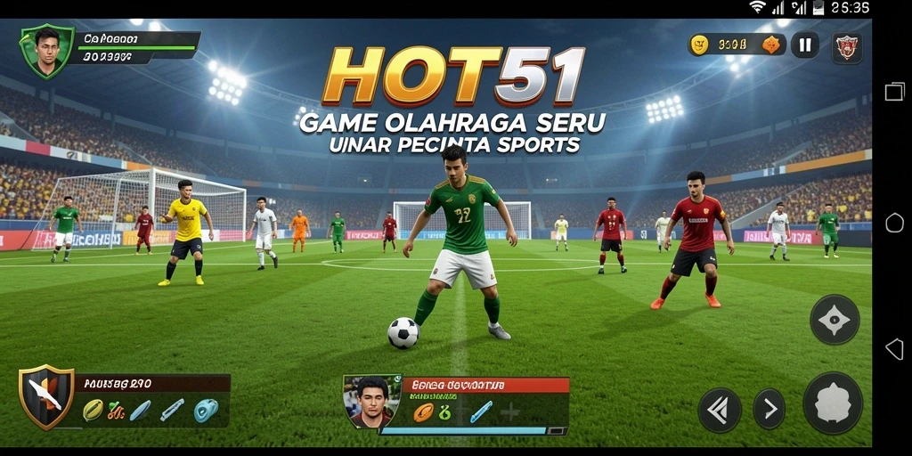 Tampilan gameplay seru dan interaktif di HOT51.