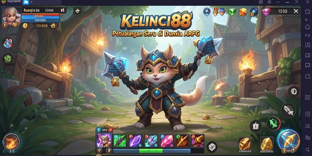 Screenshot gameplay KELINCI88 menampilkan aksi seru dalam petualangan ARPG.
