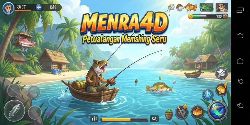 Tangkapan ikan yang spektakuler dalam gameplay MENARA4D.