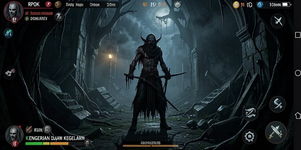 Screenshot menampilkan gameplay penuh ketegangan RPOK.