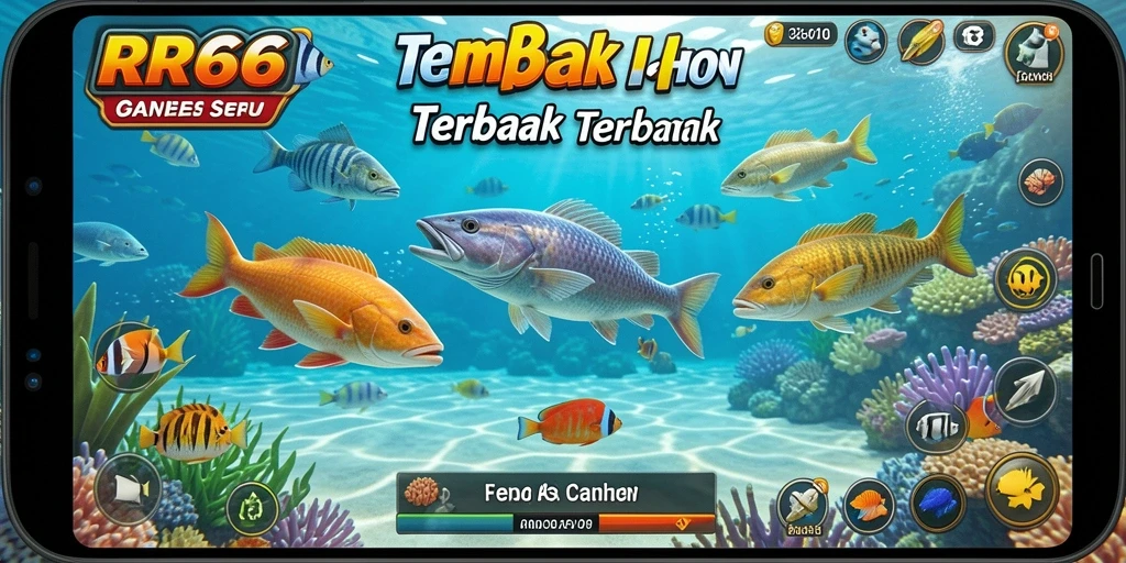 Tampilan gameplay seru dari RR666 saat menangkap ikan.