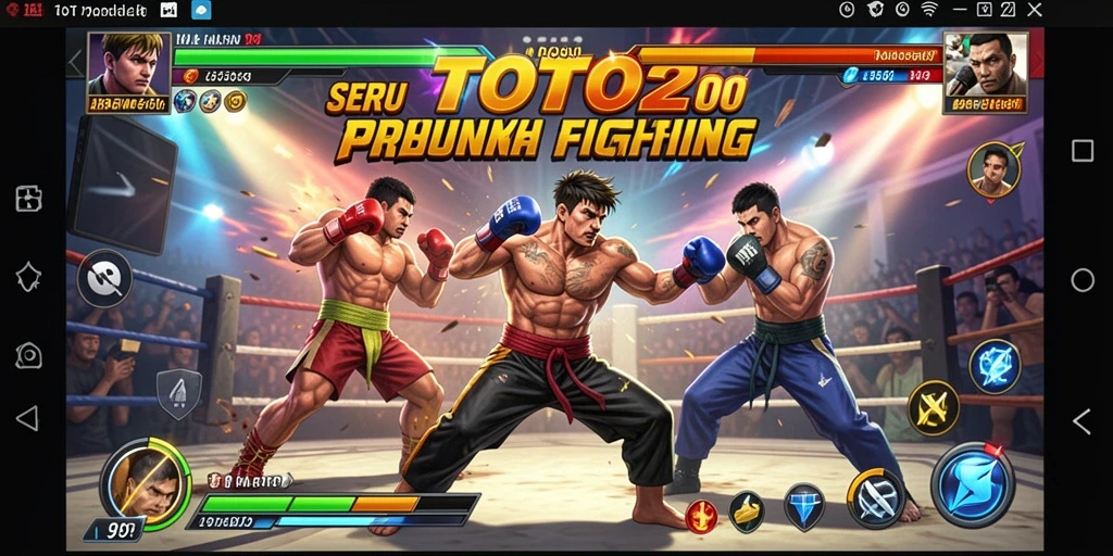 Screenshot gameplay TOTO20 dengan aksi pertarungan yang seru.
